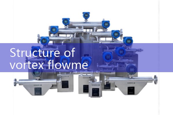 Structure of vortex flowmeter